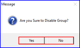 Disable Group
